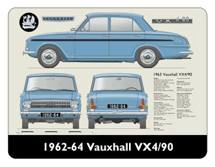 Vauxhall VX4/90 1962-64 Mouse Mat